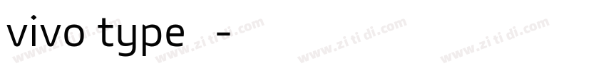 vivo type 繁字体转换